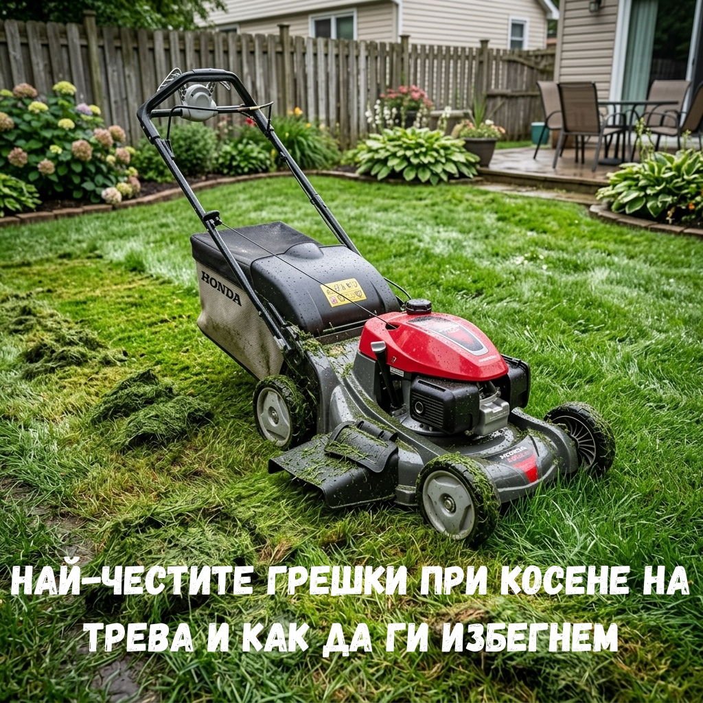 Най-честите грешки при косене на трева и как да ги избегнем