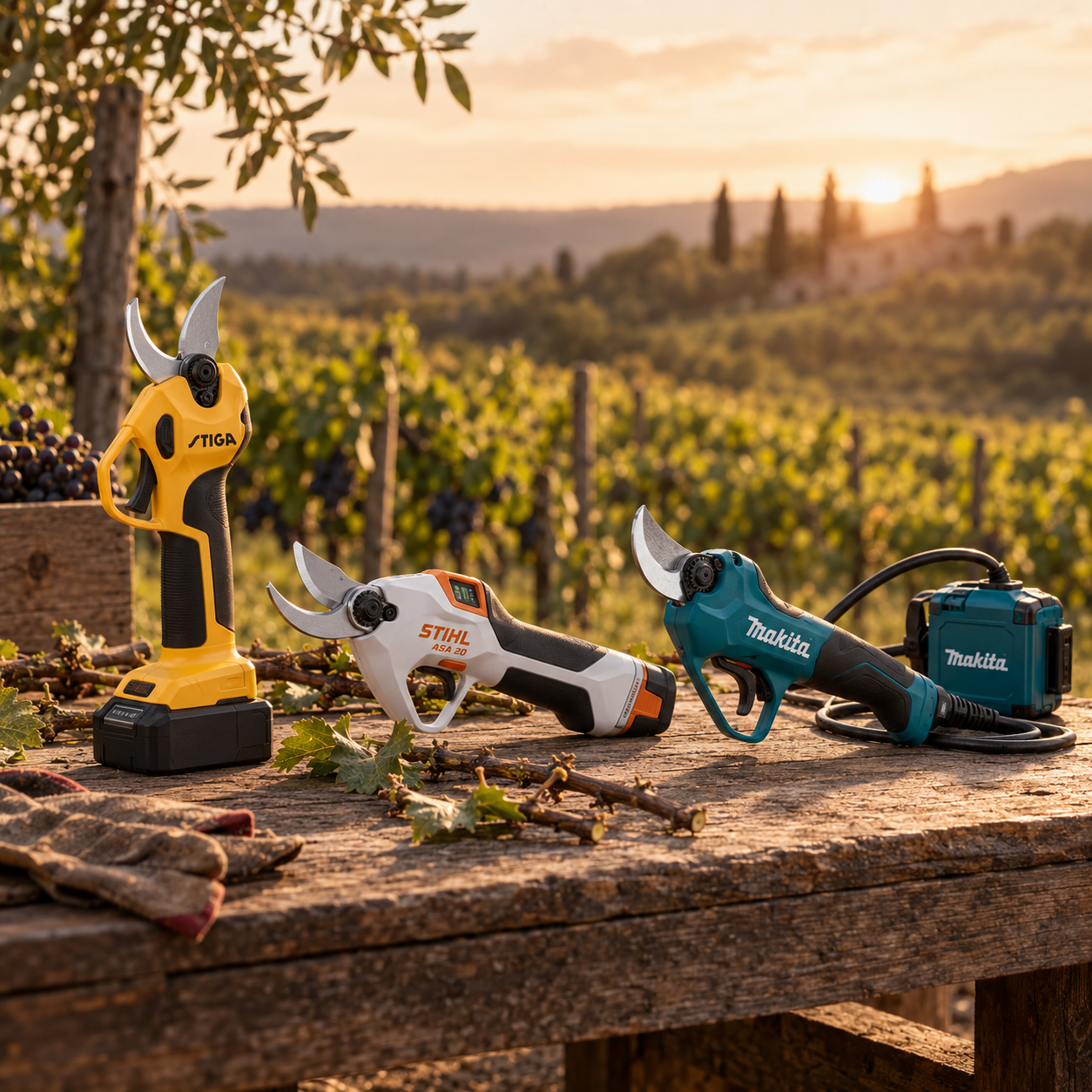 Акумулаторна ножица за клони – коя да изберем? STIGA, STIHL и Makita 
